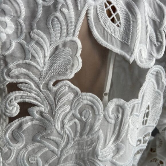 H&M Short Lace Dresses for Women / White / Size L - Picture 7 of 8